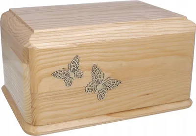 Image de Urne funéraire en bois. Urne Pour Cendres Humaines