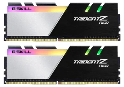Produktbild von G.Skill Trident Z Neo F4-3600C16D-32GTZNC, 32 GB, 2 x 16 GB, DDR4, 3600 MHz, 288-pin DIMM, Aluminium, Schwarz