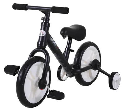 Produktbild von Kinder Laufrad ab 2-5 Jahre Lauflernrad mit Stützrädern, Pedalen, für Kinder