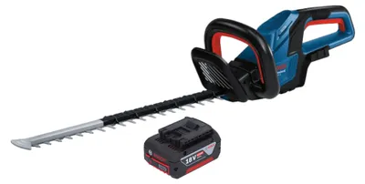 Zdjęcie produktu dla Akumulatorowe nożyce do żywopłotu Bosch GHE 18V-50 Professional 18 V 50 cm bezszczotkowe + 1x akumulator 4,0 Ah - bez ładowarki