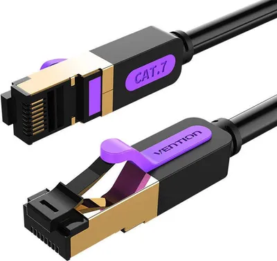 Obrázek produktu pro Vention ICDBF, 1 m, Cat7, S/FTP (S-STP), RJ-45, RJ-45, Černá