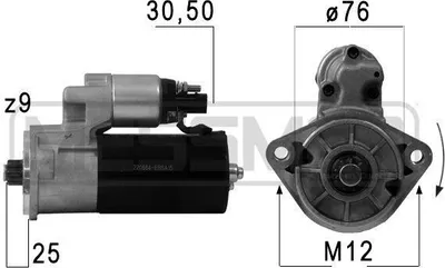 Produktbild von ERA 220684A Starter Anlasser 2kW für VW Touareg (7LA, 7L6, 7L7) 12V