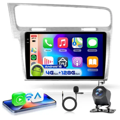 Productafbeelding van 10.1" Autoradio 4G&128G voor VW Golf 7 2012-2020 met CarPlay