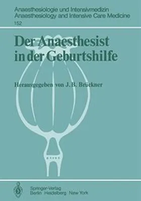 Produktbild von Der Anaesthesist in der Geburtshilfe