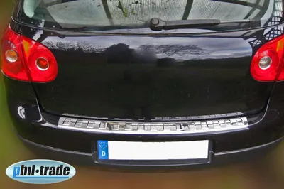 Obrázok produktu pre Nerezová ochrana nárazníka chróm pre VW GOLF 5 LIMO | 2003-2008 | so skosením