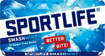 Produktbild von Sportlife Chewing gum smashmint 24 x 18 Gramm Lakritz
