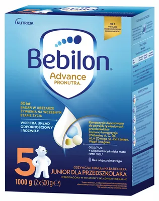 Obrázok produktu pre Bebilon Advance 5 Mleko modyfikowane dla dzieci powyżej 2. roku życia 2 x 500 g