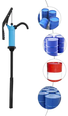 Produktbild von Manuelle Fasspumpe - Kunststoff-Handhebelpumpe - Für 20–210 L Fässer - Fördermenge 16–18 L/min - Für Benzin und Wasser