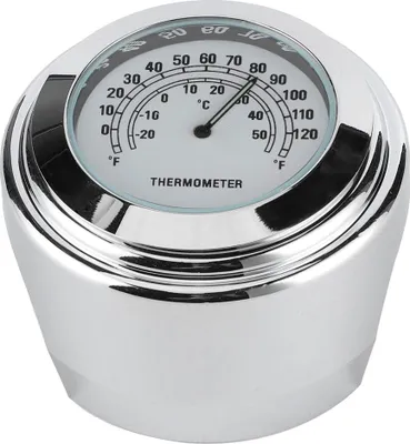 Immagine prodotto di Termometro da manubrio da 1 pollice e 7/8 pollici – 20 ℃ – 50 ℃ Quadrante di misurazione resistente alle intemperie per motociclette (bianco)