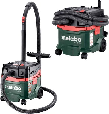 Zdjęcie produktu dla Metabo ASA 20 L PC, 1200 W, Cylinder próżniowy, Suchy i Mokry, 20 l, 78 dB, Czarny, Zielony, Czerwony