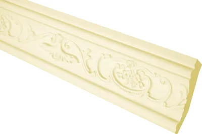 Produktbild von GRAND DECOR Stuckleisten Decke Barock Stil, PolyurethanHartschaum & Flexibel - 2m Deckenleisten gemustert Deckenstuck zum kleben (20 Meter C748 flexi)