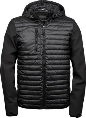 Immagine prodotto di Tee Jays 9628 | Giacca softshell crossover con cappuccio da uomo - Colore: Nero/Nero - Taglia: L