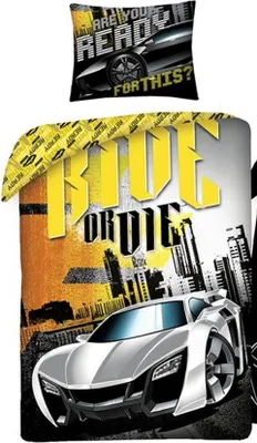 Produktbild von The Fast and the Furious Bettbezug Ride or Die Glow in the Dark - 140 x 200 cm - Baumwolle - 70 x 90 cm