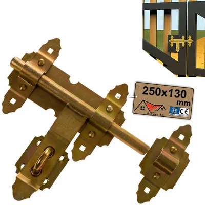 Image de Kotarbau WCZ250 Verrou de porte Galvanisé Doré