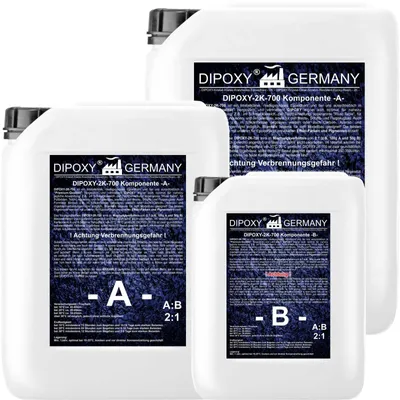 2K Epoxidharz 12 kg, transparent, niedrigviskos, für Tische, Böden, Modellbau