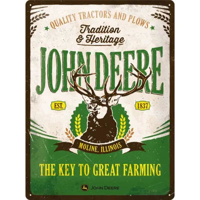 Zdjęcie produktu dla Metalowy Plakat 30 X 40Cm John Deere Traditio
