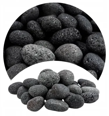 Immagine prodotto di Ghiaia per acquari, roccia lavica Poros nera 1 kg