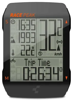 Produktbild von Cube Race Peak Fahrradcomputer Schwarz Schwarz One Size
