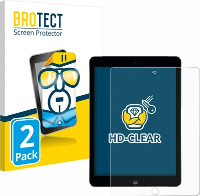 Produktbild von 2x Für Apple iPad Air 2 2014 Schutzfolie BROTECT Displayschutz Display Schutz Folie Klar Transparent