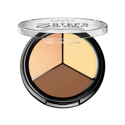 Produktbild von Nyx 3 Steps to Sculpt Face Sculpting Palette Light 5g