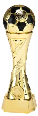 Image de Coupe de trophée de football, en or et en argent, gravure personnalisée, 1 pièce, pour compétitions
