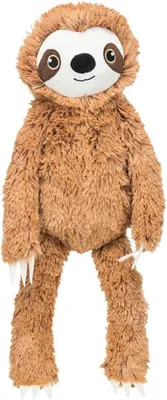 Productafbeelding van Hondenspeelgoed luiaard - pluche hondenknuffel met piepgeluid - 56 cm