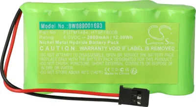 Produktbild von vhbw Akku Ersatz für Futaba HT5F1800B, FUTM1484 für Transmitter (2000 mAh, 6 V, NiMH)