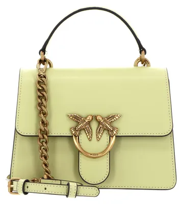 Produktbild von PINKO Handtasche Umhängetasche Love One Top Handle Mini Light Vanilla Yellow - Antique Gold gelb