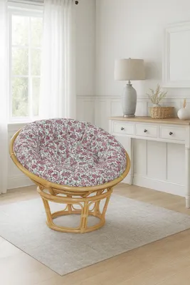 Produktbild von Papasansessel, Durchmesser 110 cm Sessel mit Kissen