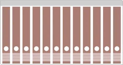 Wallario Ordnerrücken Aufkleber Sonnenuntergang - 12 Stück Für Breite Ordner