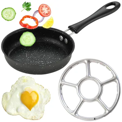 Mini-Eierpfanne 14 cm, antihaftbeschichtet, mit Gestell