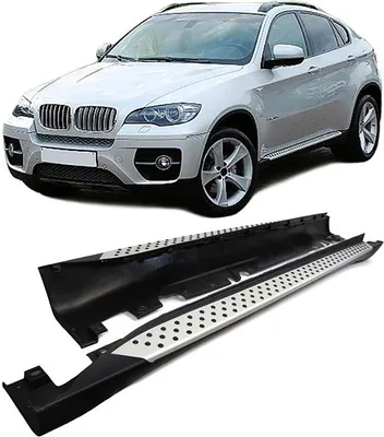 Produktbild von Alu Trittbretter Flankenschutz OE Style mit ABE passend für BMW X6 E71 E72 08-14