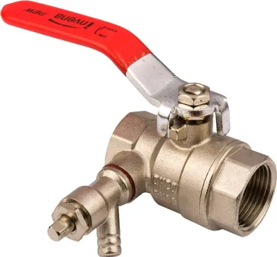Obrázok produktu pre Guľový ventil na vodu 3/4" GW s vypúšťacím ventilom