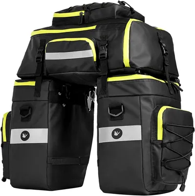Productafbeelding van Fietstassenset 3-in-1 - Met laptopvak - Zwart