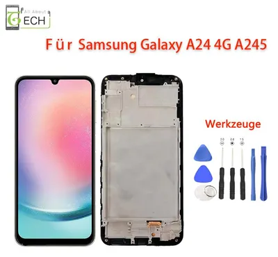 Produktbild von Für Samsung Galaxy A24 4G A245F LCD Display (OLED) mit Rahmen Touchscreen Bildschirm