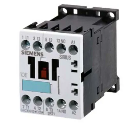 Zdjęcie produktu dla Siemens 3RT1015-1AB01-SCHUETZ, AC-3, 3KW/400V, 1S, AC 24V 50/60HZ