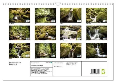 Produktbild von Wasserfall im Bühlertal (Wandkalender 2026 DIN A3 quer), CALVENDO Monatskalender