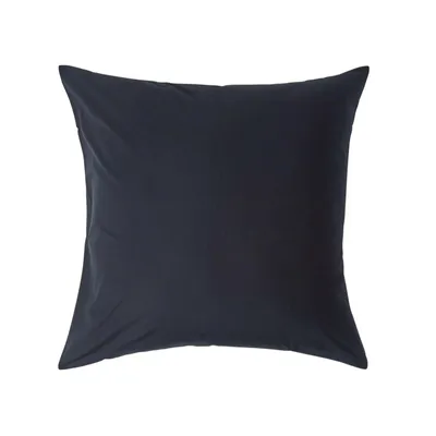 Produktbild von HOMESCAPES Kopfkissenbezug 100% ägyptische Baumwolle, schwarz, Fadendichte 200, 80 x 80 cm