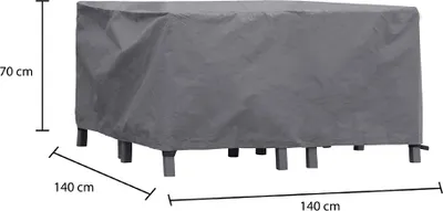 Produktbild von Winza Outdoor Covers - Gartenmöbelzubehör - Gartenmöbel-Schutzhüllen - Premium Abdeckung/Schutzhülle Loungeset - 140x140x70 cm