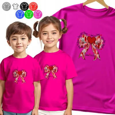 Produktbild von Kinder T-Shirt - KOKARDA W KRATĘ SERDUSZKA KOKARTKI - XL