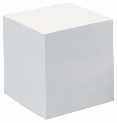 Produktbild von QUO VADIS Zettelboxeinlagen 90 x 90 x 75 mm weiß lose ca. 655 Blatt