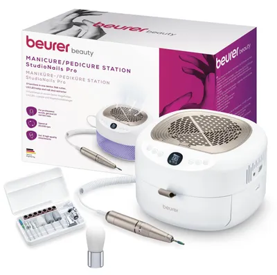 Produktbild von Beurer MP 200 3-in-1 elektrischer Nagelfräser, UV-/LED-Lampe & Absauger
