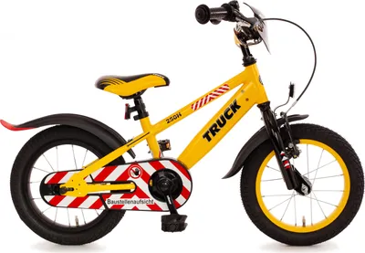 Produktbild von 14" Kinderfahrrad "Truck" gelb-schwarz – Bachtenkirch