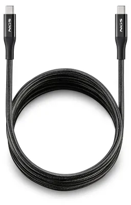 Immagine prodotto di NGS KNOT 240W-2, 2 m, USB C, USB C, 40 Gbit/s, nero
