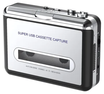 Produktbild von DIGITNOW! Cassette Capture tragbarer Kassetten-Player/Kassette auf MP3-Konverter, Kassette auf MP3/CD-Audio über USB