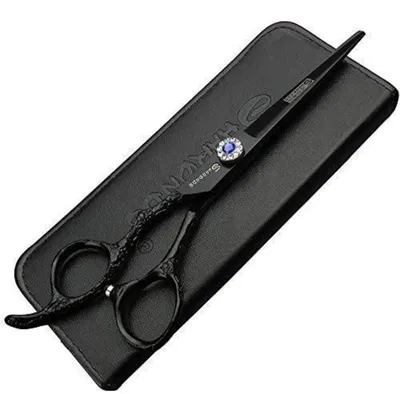 Obrázek produktu pro Levák, nůžky na vlasy, 6 palců, nerezová ocel, ergonomický design, precizní