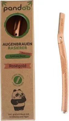 Produktbild von PANDOO Metall Augenbrauenrasierer tannengrün 4 Stück Rasierer