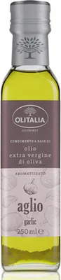 Produktbild von Olitalia Olivenöl mit extra nativem Knoblauch Flasche 25cl