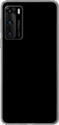 Produktbild von MuchoWow® Handyhülle Schutzhülle Hülle für Telefoonhoesje Huawei P40 Schwarz - Einfarbig Silikon Softcase Handy Hülle - Handytasche