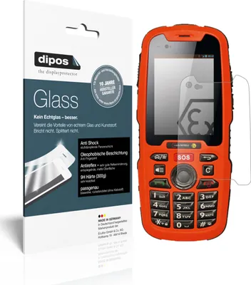Produktbild von 2x Schutzfolie für i.safe MOBILE IS320.1 matt - Anti-Shock 9H Folie dipos Glass Kunststoffglas